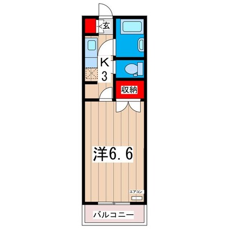 みかの原コーポラスⅡの物件間取画像